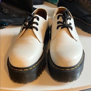Dr. Martens White 1461 quads